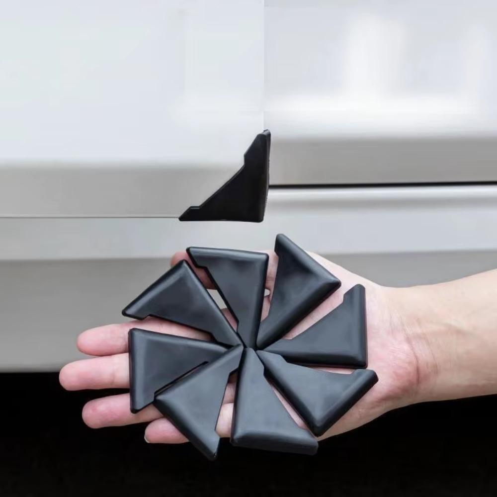 4PCS Anti-Scratch Auto Car Door Bumper Black Car Exterior Parts New Car Door Corner Covers