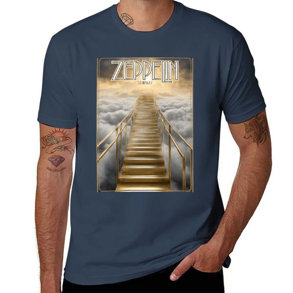 Golden Stairway To Heaven Tshirt Work Duty Casual Tshirt