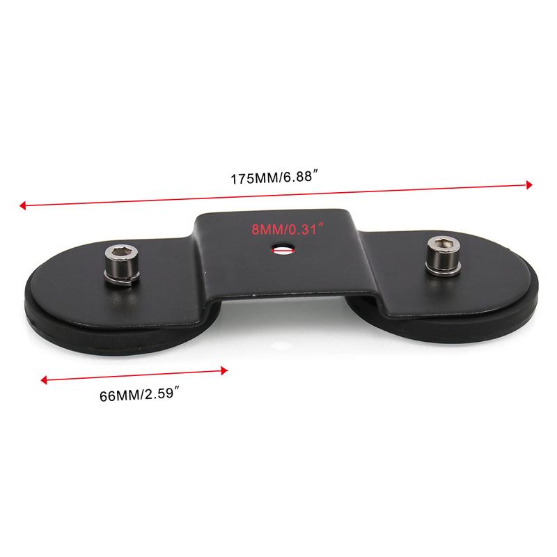 2Pcs Stainless Steel Powerful Strong Magnetic Base Mounting Bracket LED Work Light Bar Holder For Offroad SUV ATV UTB Truck Car