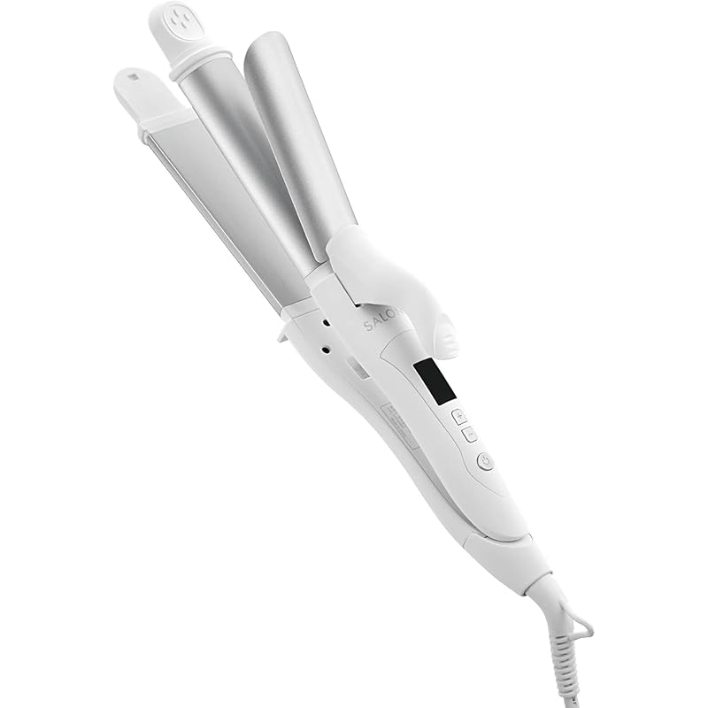 

SALONIA Saronia 2WAY straight curl hair iron iron 32mm SL-002A white