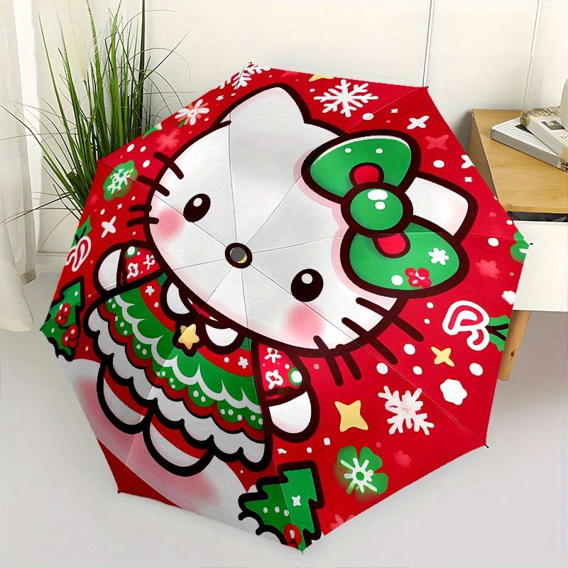 

Christmas,Hello Kitty Automatic Umbrella-Foldable, Durable 8-Bone Design, Compact and Stylish, Great for Camping, Halloween, Christmas, Moth