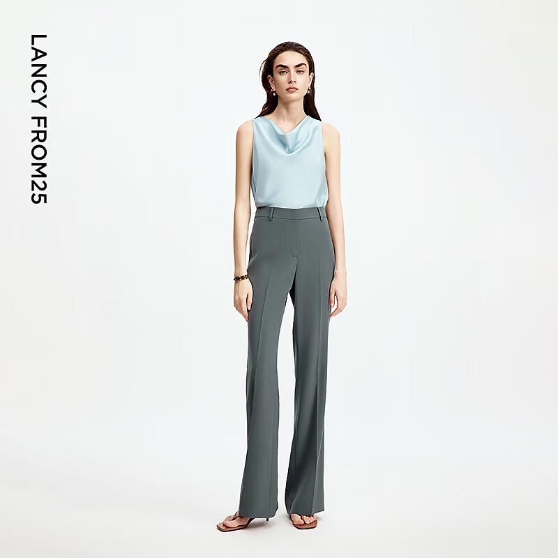 Langzi Drape Collar Satin Cami Top