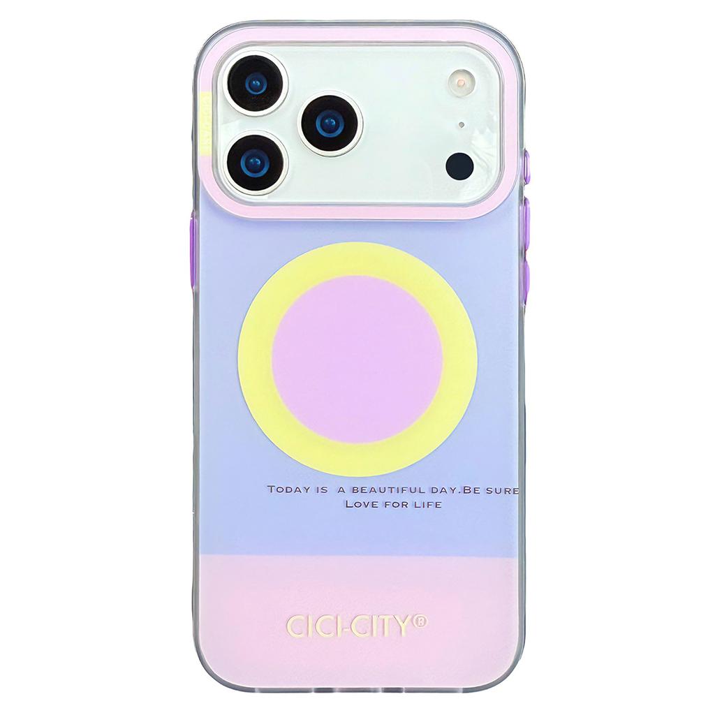 CICI-CITY For iPhone 17 Pro Max Case Compatible with MagSafe Macaron Color IMD PC + TPU Phone Cover