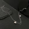 Internet celebrities ins the same Xiaohongshu summer accessories retro light luxury women, fashionable and exquisite glossy love anklet