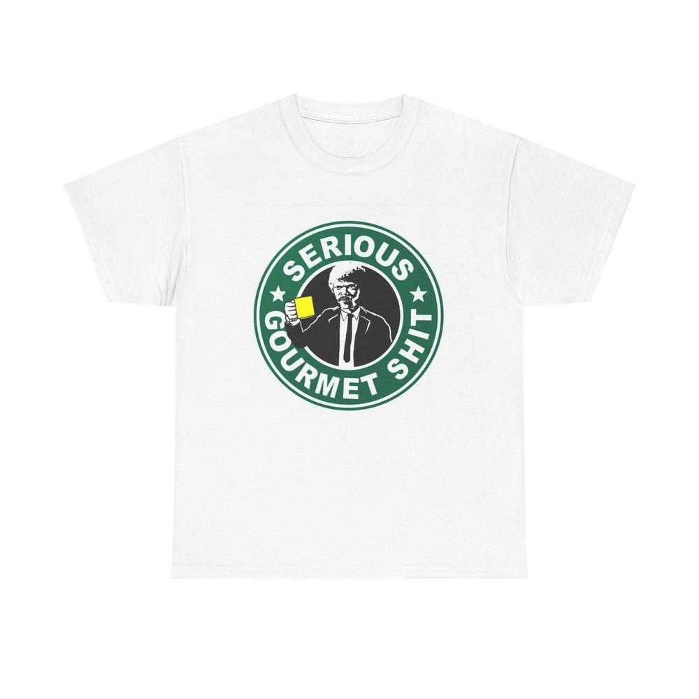 Pulp Fiction Funny Graphic T Shirt Coffee Unisex Heavy Cotton Tee