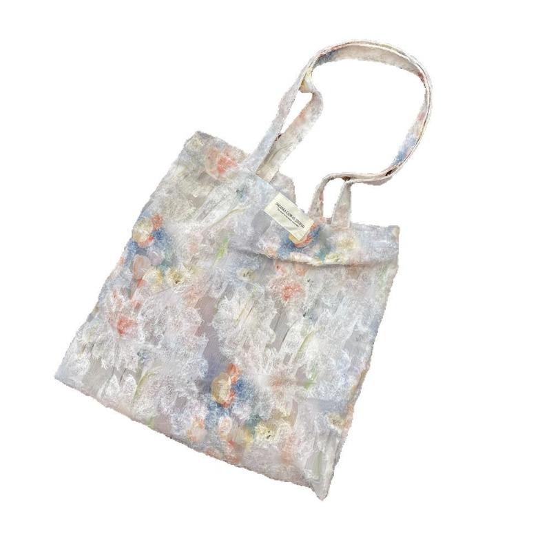 New lace fairy flower vest bag hand bag large capacity shoulder bag lazy wind armpit bag