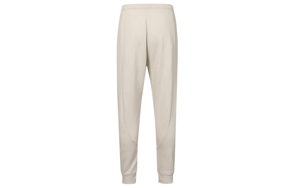 Adidas Solid Color Print Logo Thickened And Fleece Lined Elastic Cuff Knitted Sweatpants Men's Bauxite Brown HU1524