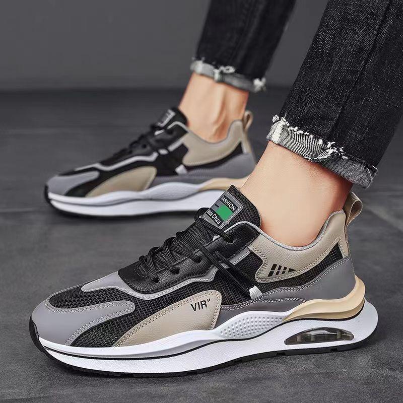 Men's Shoes Spring and Summer New Breathable Sports and Leisure Student Height-increasing Trendy Shoes Men's Lightweight Summer Running