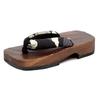 Geta Wooden for Burnt Paulownia for Boys [KYOETSU] (Japanese Clogs) Children, Wood, (B2, Measurement_23_point_0_centimeters)