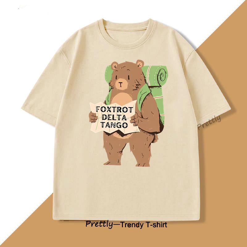 T Shirt Foxtrot Delta Tango Graphic T Shirts for Men Women Loose Casual Clothing Fashion Short Sleeve Tshirt