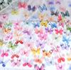 50pcs Gradient Color Fairy Chiffon Butterfly 3D Sewing Craft Decoration  Garment Design Materials