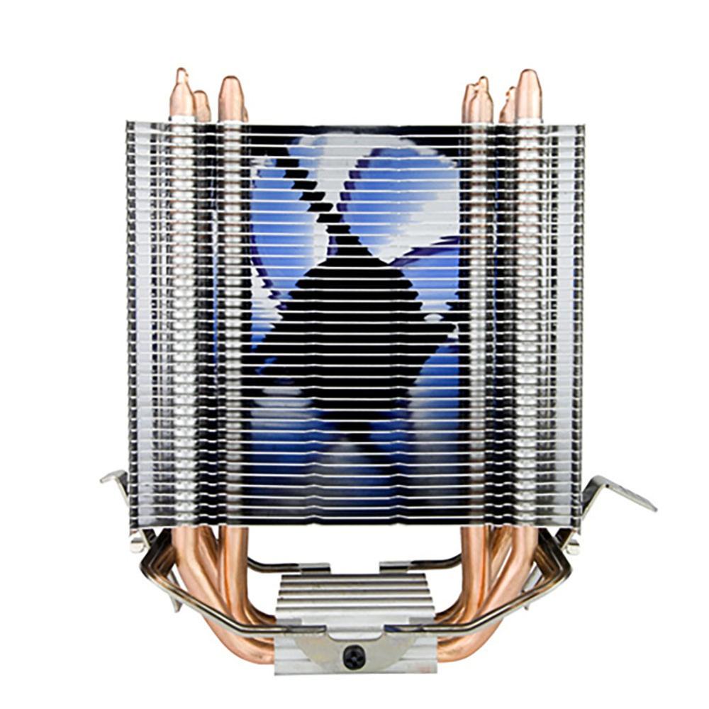 2 Heatpipe Premium CPU Cooler, Dual Row Staggered Heatsink Pipe Silent Hydraulic Bearing Cooling Fan