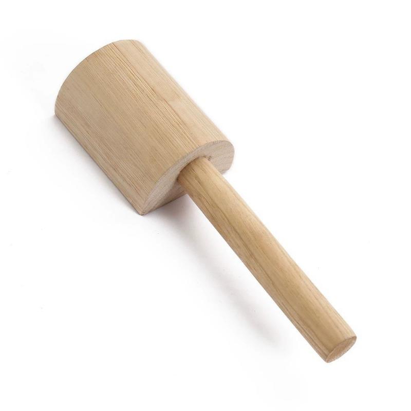 1PC Wood Patting Clay Board Wood Patting DIY Texture Clay Clay Handmade Mud Patting Solid Wood Stick Mallet Pottery Making Tools