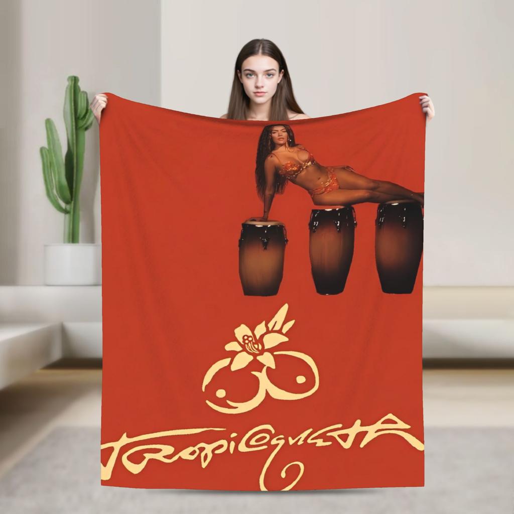Manana Sera Bonito Karol G Blanket Quality Warm Soft  Throw Blanket Winter Travel Office Couch Chair Novelty Bedspread