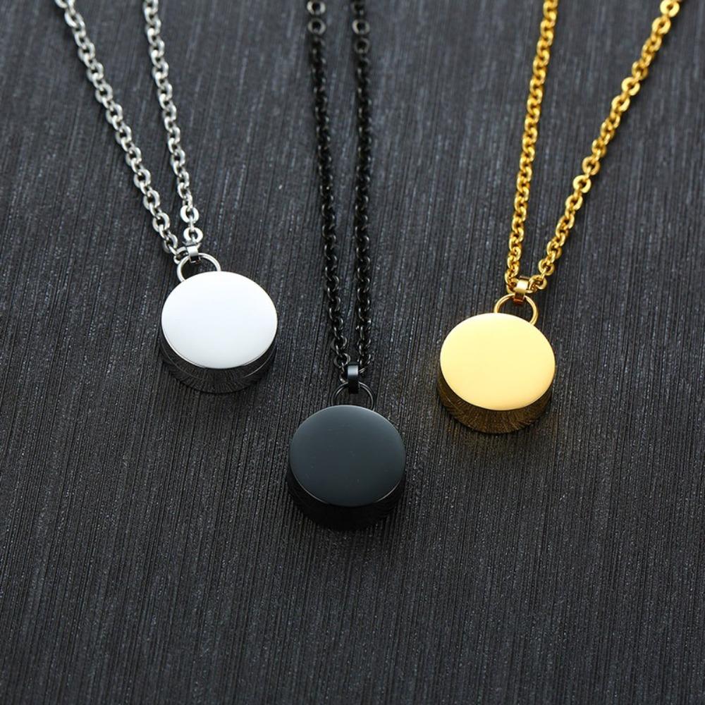 Náhrdelník s řetízkem ve sklenicích na přání Přenosný pamětní náhrdelník z nerezové oceli Přívěsek lahvičky na parfémy