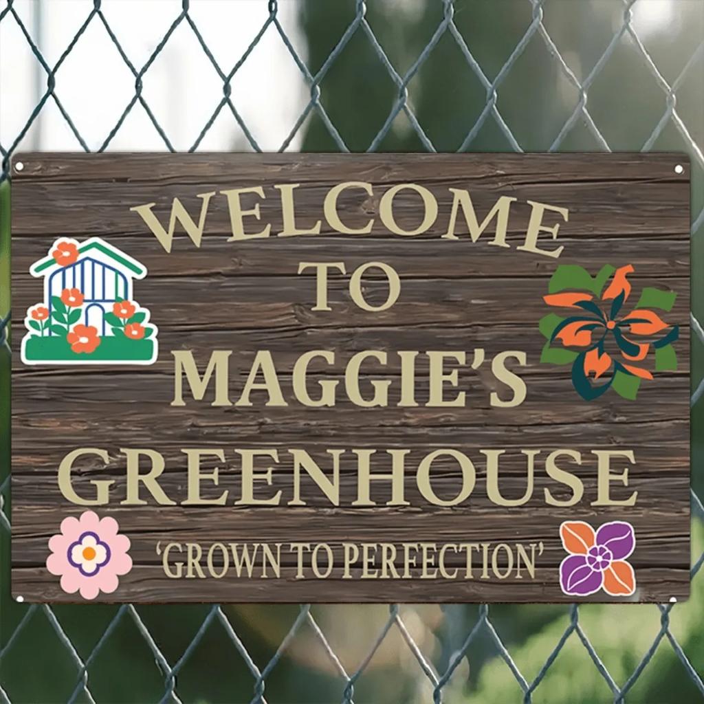 1pc Customizable Wood-Effect Metal Sign Personalized Rustic Wall Art for Home Farmhouse Cafe Garage Decor