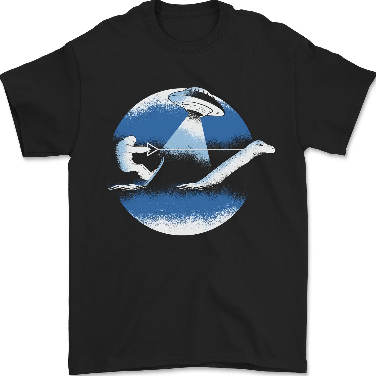 26 Bigfoot Lockness Monster Alien Abduction UFO Mens T-Shirt 100% Cotton Unisex T-Shirt XXL