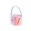 Practical Colorful Easter Felt Basket Cartoon Cute Chicken Tote Bag with Handle Candy Gift Bag Children Gifts