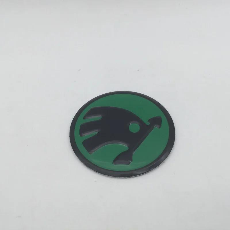 1pcs 3D 42mm 43mm Car Emblem Steering Wheel Center Badge Sticker Decal Styling Auto Accessories For Skoda