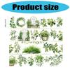 Flower Decorative Tape Water Resistant PET Tape Aesthetic Scrapbooking Tape for Journal Photo Album Planner Wrapping