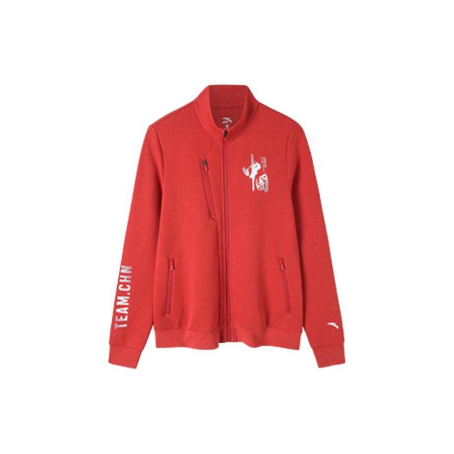 

Anta Куртка женская серии Outdoor на молнии со стойкой и длинными рукавами, красная классическая 162146713-2 M