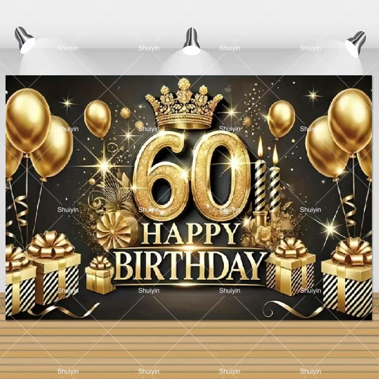60. dzimšanas dienas fons Sievietei Vīrietim