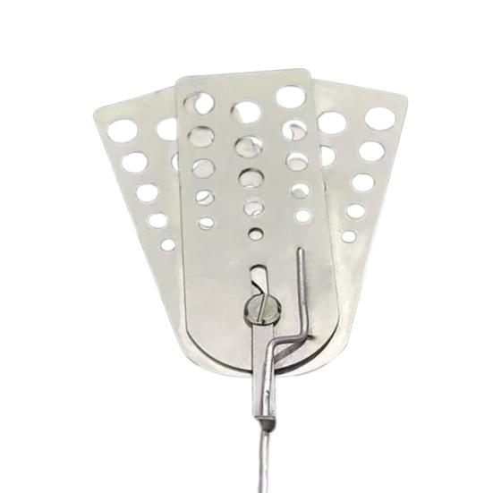 Hot Meat Patty Spatula Heat Resistant Meat Turner Stainless Steel Triple-Blade Spatula Versatile Barbecue Scraper