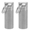 2 Pcs Medicine Sealed Bottle Waterproof Portable Keyring Single Layer Sealed Medicine Container