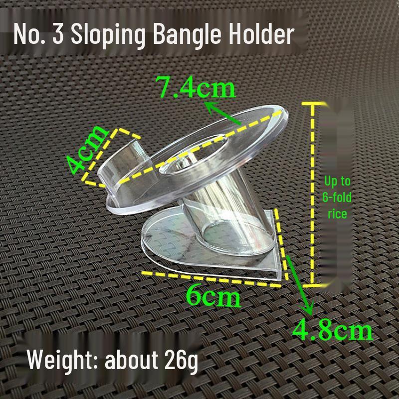 Acrylic Gold & Silver Transparent Bracelet Display Stand for Jewelry & Ornaments