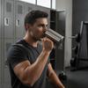 Heavy Dumbbell Mug Knurled Grip Non-Slip Stainless Steel Cup with