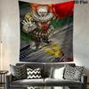 Creepy Clown Tapestry Spooky Room Tapestry Background Cloth Fashion Print Atmospheric Background Cloth Wall Decoration Christmas Gift