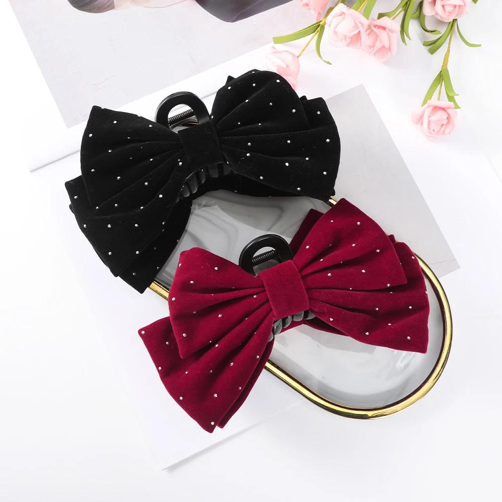 16CM Große Schleife Haarklammer Krabbe Frauen Französisches Temperament Haarnadel Haarspange Für Mädchen Pferdeschwanz Haaraccessoires Klammer Krabbe Haarnadel