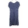 Coccapani Made In Italy Dot Pattern No Sleeve Knee-length Dress L Navy Women Used