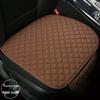 All-Season Breathable Linen Car Seat Cushion Set with Polka Dot Embroidery