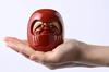 Gingado Red Daruma Figurine by Engaku Takaoka Copperware Daishi, (Daruma RE)