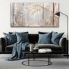 Modern Birch Forest Canvas Wall Art Abstract Painting Frameless, High-Quality Print Vintage Style, Indoor Use, Room Decor