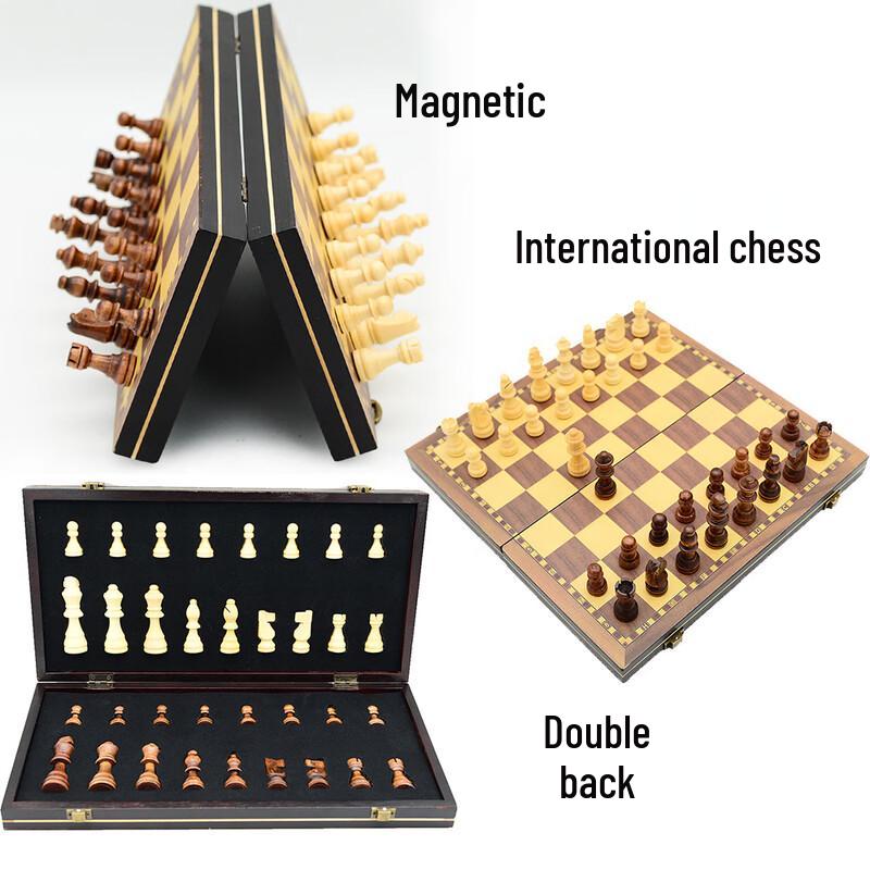 Brangdy Portable Magnetic Wooden Chess Set