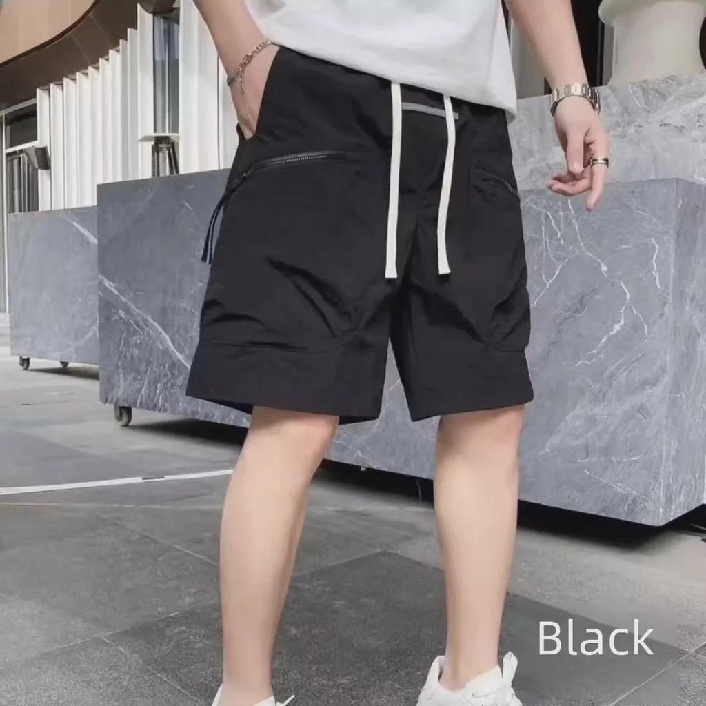 Pantaloni Scurți Casual de Plajă pentru Bărbați, de Vară, cu Uscare Rapidă, Stil Coreean - Respirabili și cu Croială Largă