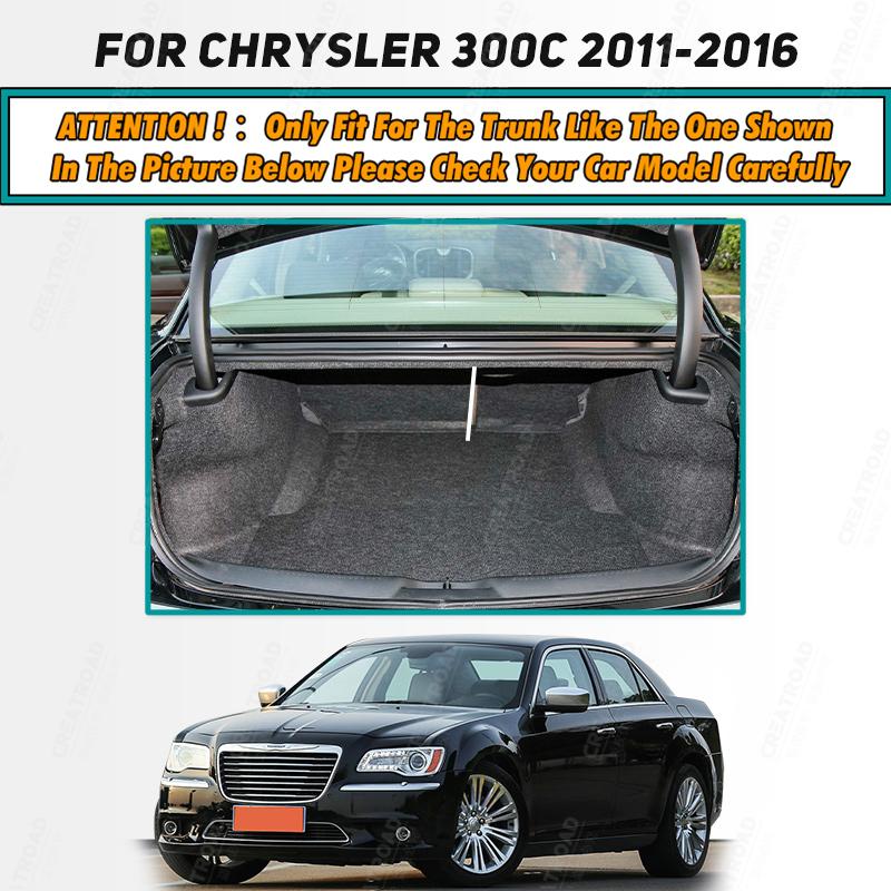 Auto Trunk Mat For Chrysler 300C 2011-2016 2015 2014 2013 2012 Car Boot Cover Pad Interior Protector Accessories
