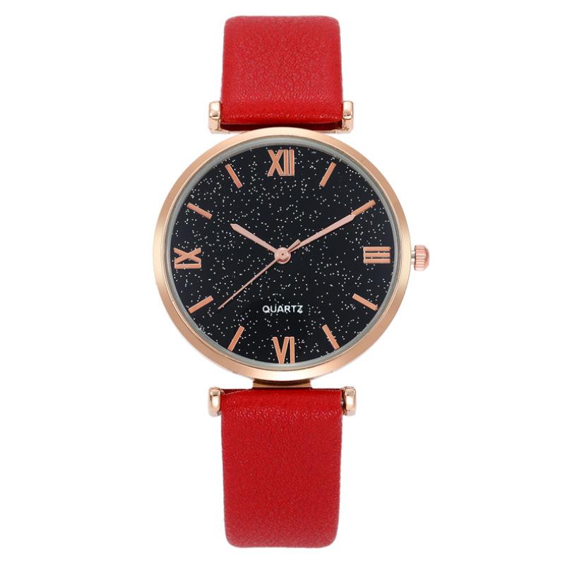 Starry Sky Fashion Roman Pattern Women's Watch Women's Watch Belt Quartz Watch Women's