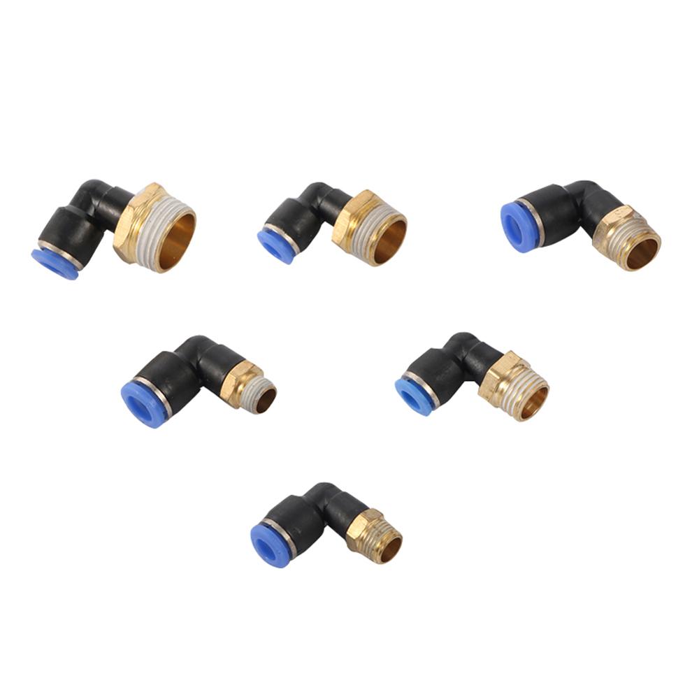 1/8" 1/4" 3/8" 1/2" External Thread Elbow Quick Connector 10mm 8mm 6mm Pipe Connection Interface Garden Irrigation Connectors