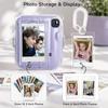 HIYQIN Instax Mini 13 Camera Protective Adjustable Shoulder Cute 2x3 Photo Card Hard PC Clear Case with Coiled Fuji Mini 13 Accessory Kit Transparent