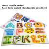 2-in-1 Educational Magnetic Set: 26 Letters + 16 Animals, Cardboard Magnets, Multicolor – Magnetic Puzzle for Kids Ages 3-6, Ideal for Early Learning
