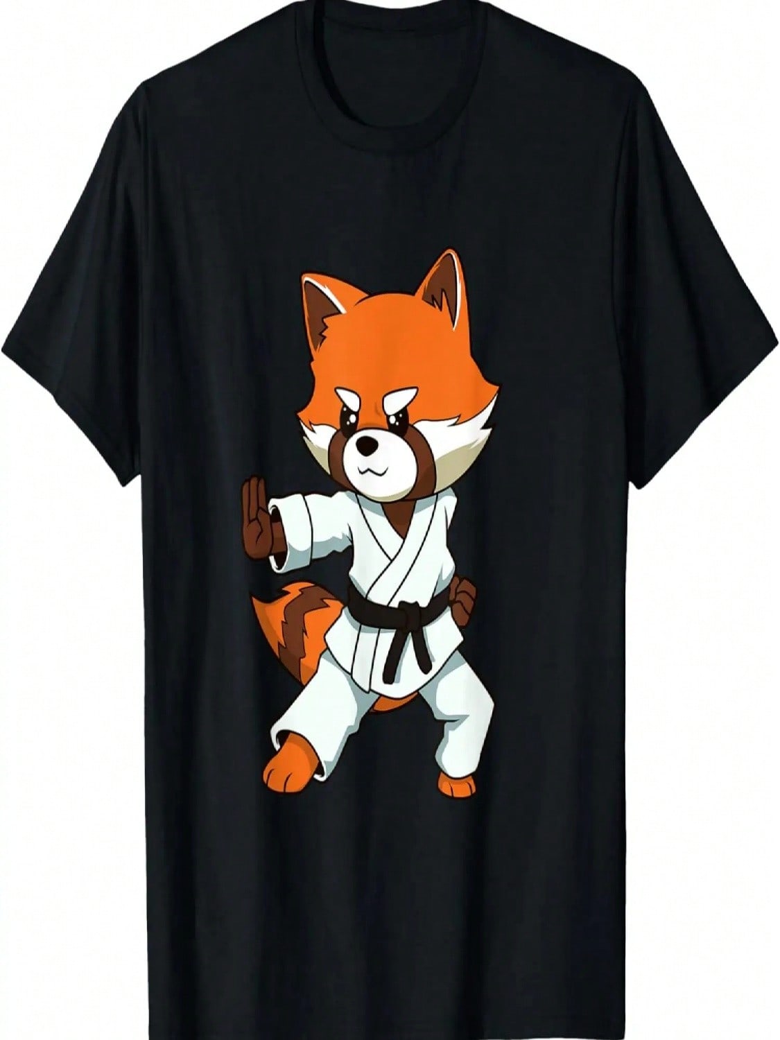 Comic Red Panda Makes Karate T-Shirt S разноцветный