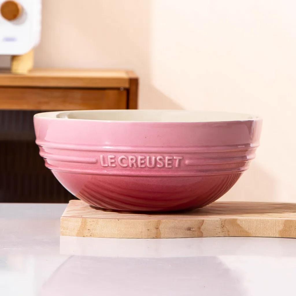 Large Capacity Ceramic Soup Face Bowl Salad Bowl Le Creuset Home Use Big Bowl French Style Dinnerware