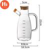 Hi Transparent Oil Bottle with Handle and Scale Heat-resistant Kitchen Tools Soy Sauce Vinegar Container
