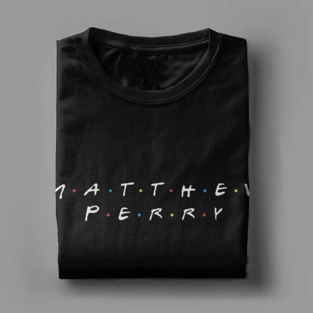 Freizeit RIP Matthew Perry T-Shirts Unisex Wo Unisex Rundhals Reine Baumwolle T-Shirts Kurzarm Tees Sommer Tops