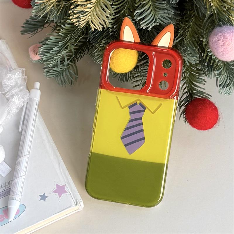 Double Layer Judy & Nick Anti-Fall Case for iPhone 14/13, Apple 17/16/15 PROMAX