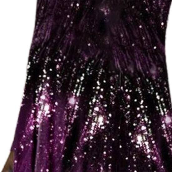 Juponuri Dama Rochie Lunga Marime Plus Paiete Print Primavara Rochie Maxi Subtire Decolteu Rotund pentru Banchet