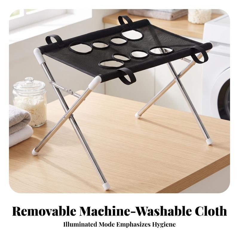 Foldable Pet Grooming Hammock with Metal Frame Space Saving Dog Cat Cradle Table for Nail Trimming Bathing Home Salon Use